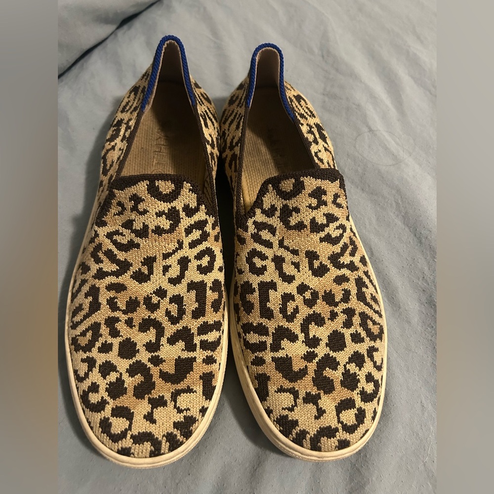 Rothys The Original Women’s Cat Leopard Print Limited Edition Loafers